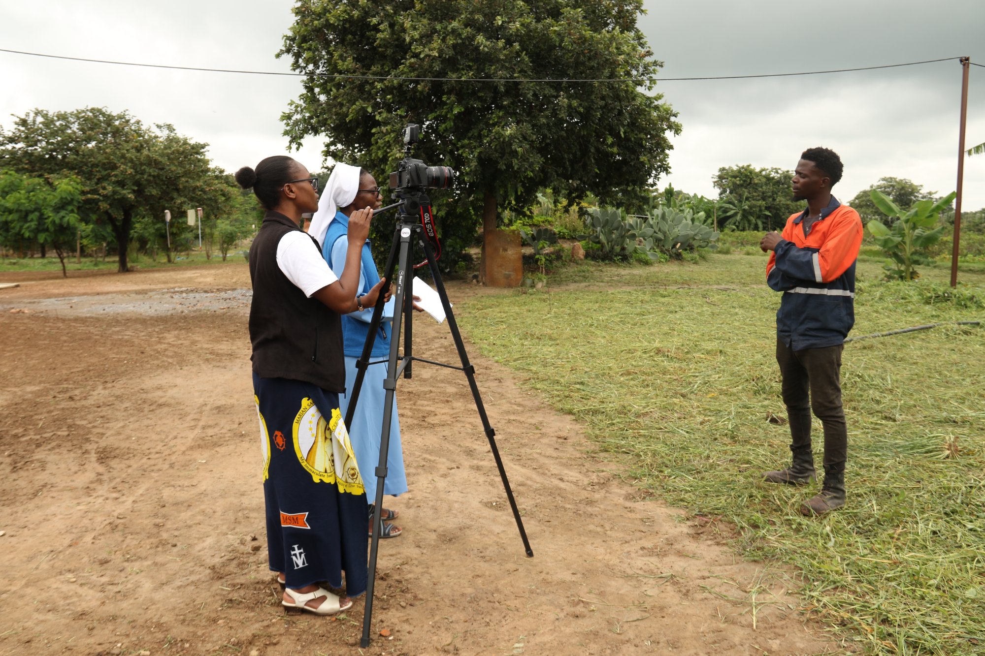 CNCS Sisters filming in the field